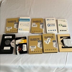 10 packs of Tempered Glass Screen Protector for Smartphones